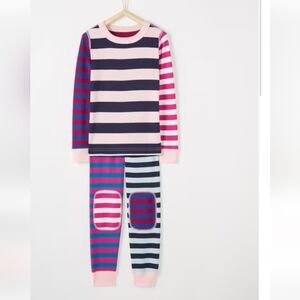 NWT Hanna Andersson Multicolor Striped Kids Pajamas Organic Cotton 130 8
